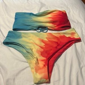 Cute tie dye bikini. Size Xl